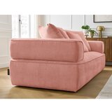 Bobochic Paris Rožnata sedežna garnitura iz šenilje 237 cm Whesley – | Shoptok.si