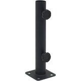 vidaXL Baza suncobrana za stup Ø 32/34/38 mm mat crna čelična Cijene