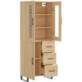  Visoka komoda hrasta sonome 69,5x34x180cm od konstruiranog drva | shoptok.hr