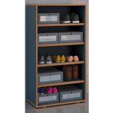 MID.YOU Regal Za Čevlje Salia, Antracit, Barva Hrasta | Shoptok.si