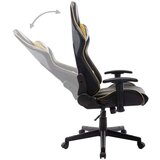 vidaXL Gaming stol črno in zlato umetno usnje | Shoptok.si