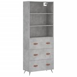  Visoka komoda siva betona 69,5x34x180 cm od konstruiranog drva | shoptok.hr