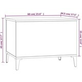  Stolić za kavu boja hrasta 60 x 44 5 x 45 cm konstruirano drvo | shoptok.hr