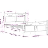 vidaXL Okvir kreveta bez madraca boja hrasta sonome 120x190 cm drveni | shoptok.hr