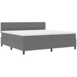  LED Box Spring Krevet Svijetlo siva i bijela. 200 x 200 cm | shoptok.hr