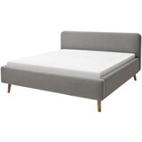 Livetastic OBLAZINJENA POSTELJA x , tekstil svetlo siva | Shoptok.si