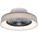QAZQA Stropni ventilator siv z LED z daljinskim upravljalnikom - Emily Cene