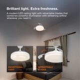 Osram LED prigušiva svetiljka sa ventilatorom LEVECHE LED/36W/230V 3000/4000/6500K + daljinski upravljač | Eponuda.com