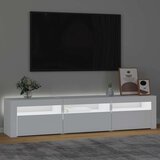TV ormarić s LED svjetlima bijeli 180 x 35 x 40 cm | shoptok.hr