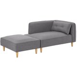 Bessagi Home počivalnik fanny, temno siva, s taburejem | Shoptok.si