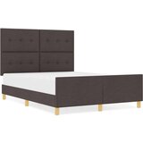  Postelja Temno Rjava 140x190 cm Tkanina, (22049850) | Shoptok.si