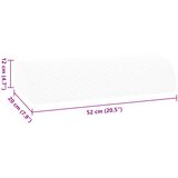  Jastučić za noge Bijelo 52 x 20 x 12 cm Pjena za pamćenje | shoptok.hr