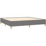  Krevet s oprugama i madracem tamnosivi 200 x 200 cm od tkanine | shoptok.hr