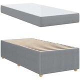 vidaXL Konstrukcija postelje Drugo Svetlo siva 90 x 190 cm blago | Shoptok.si
