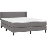  Krevet s oprugama i madracem tamnosivi 140x190 cm od tkanine | shoptok.hr