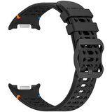 INF Združljiv s Samsungom: Silikonski pašček z luknjami za Galaxy Watch 8/8 Classic Black, (5000085977) | Shoptok.si