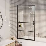 Pregrada za tuš ESG 80 x 140 cm crna | shoptok.hr