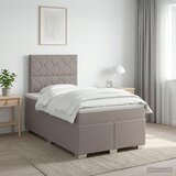  Boxspring krevet s madracem Sivosmeđa 120 x 200 cm Tkanina | shoptok.hr