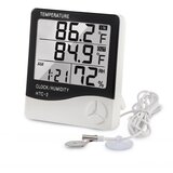 Termometar HTC-2 JWD temperetura, sat, vlaznost vazduha, sonda beli | ePonuda.com