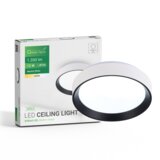  LED plafonjera Green Tech, 12W, 4000K, IP20, bijela + crna, promjer 25,8 cm | shoptok.hr