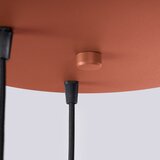 Sollux Kovinska viseča svetilka v barvi terakote s steklenim senčilom ø 25 cm Orbital – | Shoptok.si