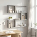  Polica na zidu Siva Sonoma 80 x 12 x 79,5 cm Konstruirano drvo | shoptok.hr