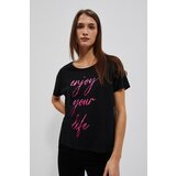 Moodo Cotton blouse with inscription | shoptok.hr