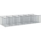  Gabionska dvignjena postelja 2 pcs Srebrna, (5000218537) | Shoptok.si