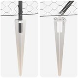  Heksagonalna ograda s stubom 50 x 0,6 m Čelik premazan PVC-om | shoptok.hr