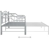 vidaXL izvlečni posteljni okvir siv iz kovine 90x200 cm | Shoptok.si