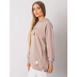 RUE PARIS Sweatshirt-RV-BL-7211.24P-dark beige | Shoptok.si