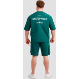 GymBeam muška oversized majica unstoppable green
