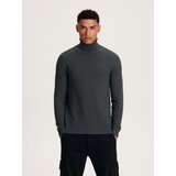 Reserved - Pamučna dolčevita - tamnosivo | shoptok.hr