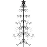  Kovinska novoletna jelka za dekoracijo črna 215 cm, (20887147) Slike
