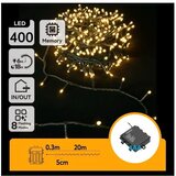 Aigostar led spoljni novogodišnji niz lampica 400xLED/8 funkcija 4xAA 20,3 m topla bela | Eponuda.com