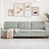  Trosjed svjetlosivi 210 cm baršunasti | shoptok.hr