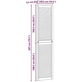  Vrata ormara 4 pcs Smeđa 201 x 49.5 x 2.1 cm Masivna borovina | shoptok.hr