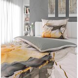 Novel obojestranska posteljnina 140/200 cm saten zlate barve | Shoptok.si