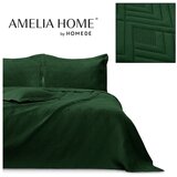 AmeliaHome Tamno zeleni prošiven prekrivač od mikrovlakana 170x210 cm Ophelia – | shoptok.hr