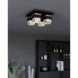 Eglo plafonjera Barrancas, 4 x E14, crna/mesing, kristali, 38 cm, 900302 | shoptok.hr