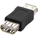 USB 2.0 adapter [1x USB 2.0 vtičnica A - 1x USB 2.0 vtičnica A] črn (20430115)