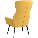  Stolica za opuštanje sa stolcem boja senfa od tkanine | shoptok.hr