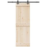vidaXL Pribor za klizna vrata 152,5 cm čelični crni | shoptok.hr