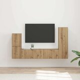  Set TV komoda Zidne 4 pcs Umjetnički hrast Konstruirano drvo | shoptok.hr
