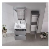 Hanah home Kupatilski ormarić sa umivaonikom i ogledalom (2 komada) Nuvola 65 v2 191 | Eponuda.com