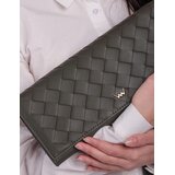 Vuch Clutch torbica Emeroo Intrecciato Olive, 13 x 28 cm Slike