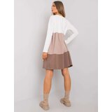 RUE PARIS Dress-RV-SK-7188.83P-brown | Shoptok.si