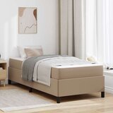  Konstrukcija postelje z vzmetnico Kapučino 80 x 200 cm blago, (5000126525) | Shoptok.si