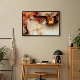  Slika - Volcanic Abstraction (1 Part) Wide 120x80 U crnom drvenom okviru | shoptok.hr