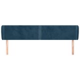  Uzglavlje s ušima tamnoplavo 163x23x78/88 cm baršunasto | shoptok.hr